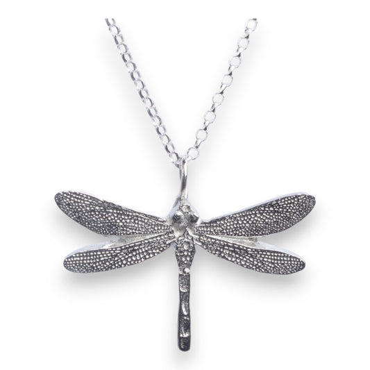 Pewter Necklace - Dragonfly