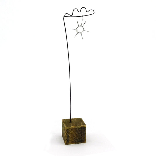 Sunny Cloud - Wood/metal sculpture