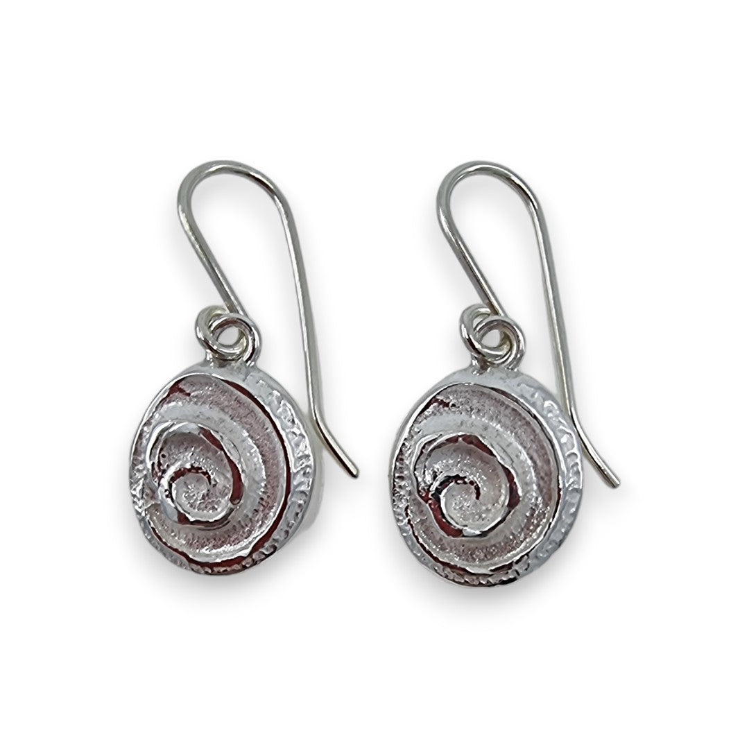 Spiral Shell Drop - Earrings