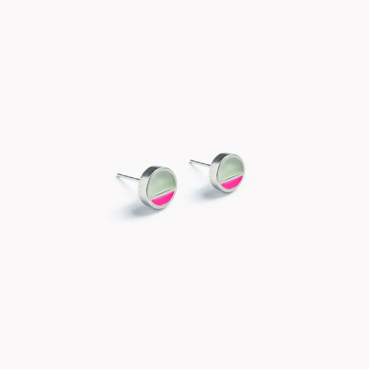 Stud Earrings - Horizon - Pink