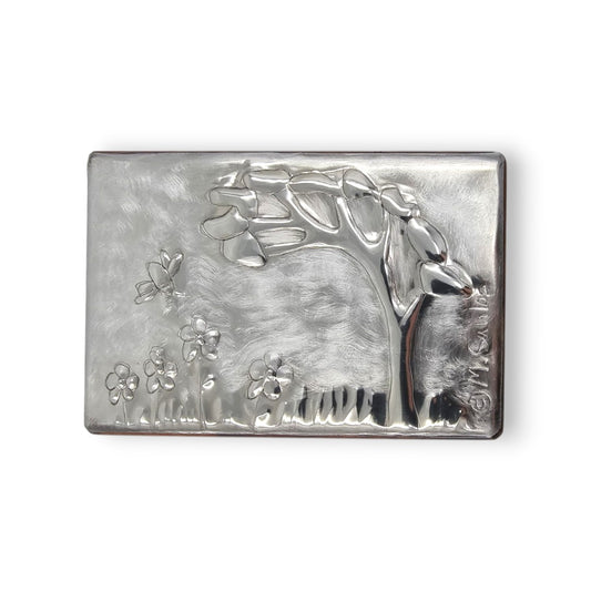 Tree In The Park (2 section) - Wood and Pewter Box