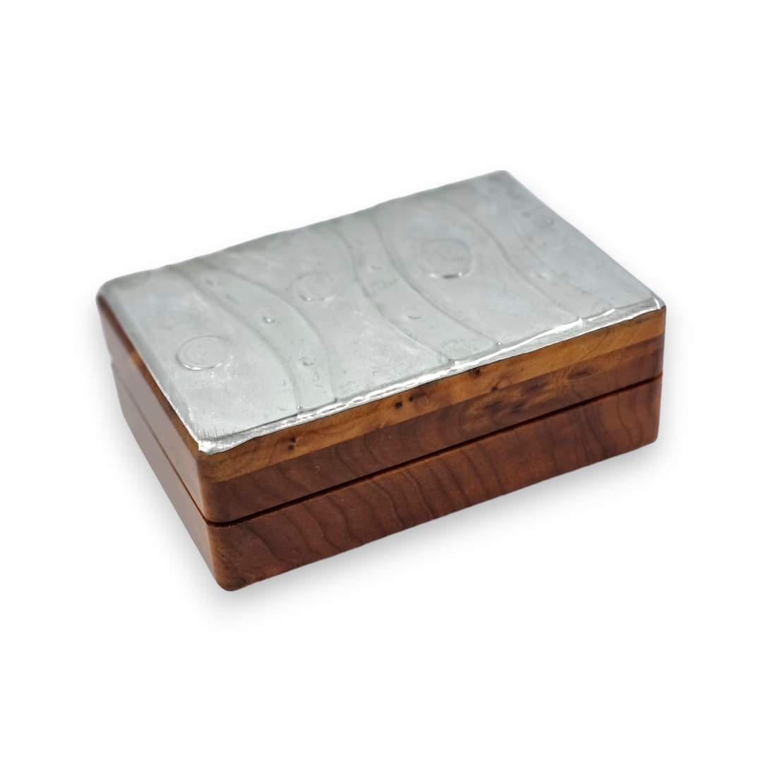 Stones (2 section) - Wood and Pewter Box