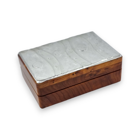 Stones (2 section) - Wood and Pewter Box