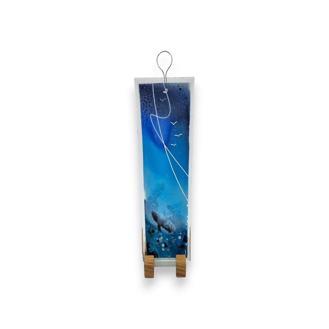 Glass Hanging - Tall Curved Rectangle