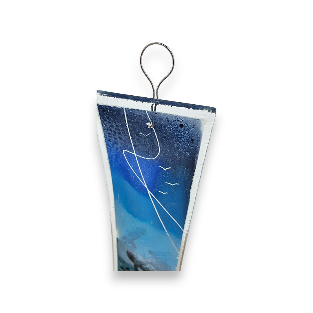 Glass Hanging - Tall Curved Rectangle