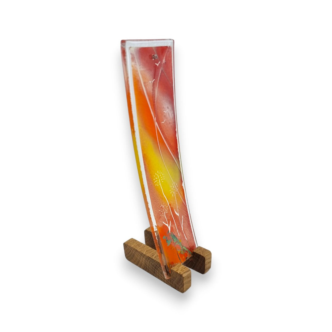 Glass Hanging - Tall Curved Rectangle