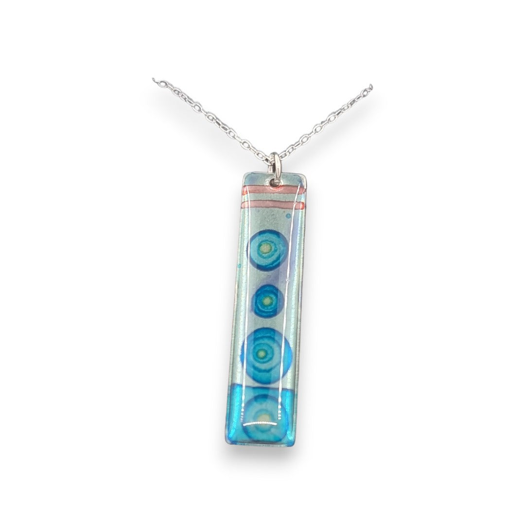 Inky Pendant - Turquoise, Purple & Pink