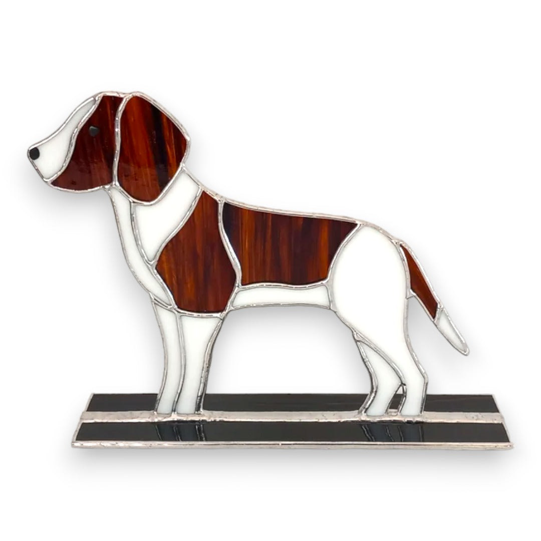 Freestanding Beagle - Stained Glass