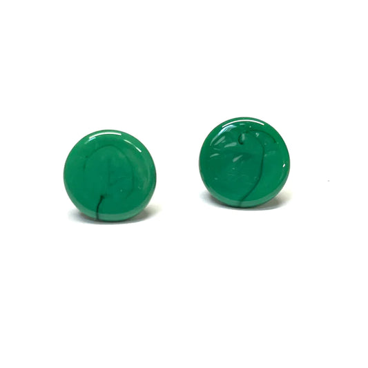 Pastille Stud Earrings - Racing Green