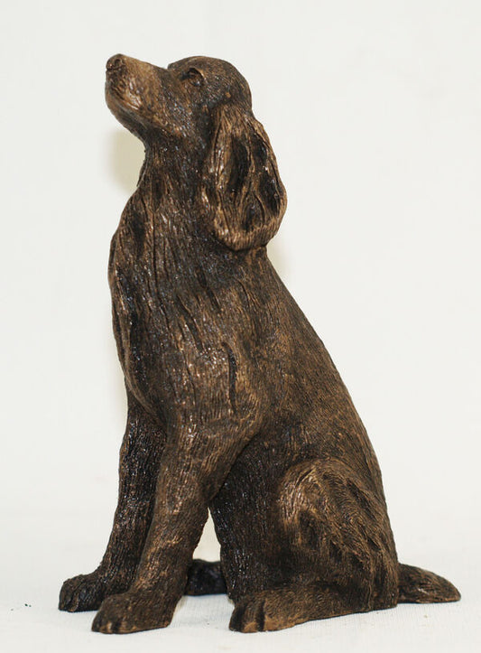 Spaniel (sitting) - Sculpture